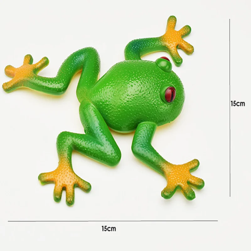 

Children's Novelty Fun Creative Trick Toy Simulation Frog Model Soft Glue Squeeze Fake Frog Decompression Vent Desktop Ornaments