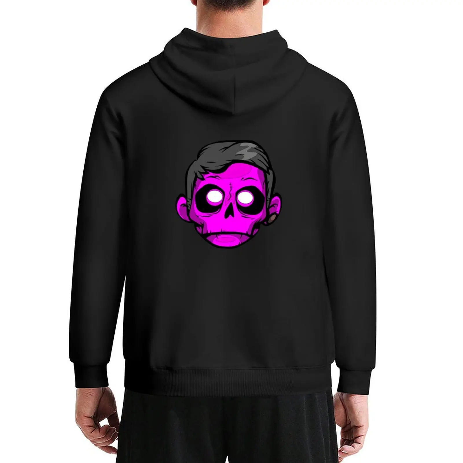 Zomboy Head الوردي هوديي ملابس الذكور سترة الخريف ملابس الرجال للرجال جديد مقنعين المحملة