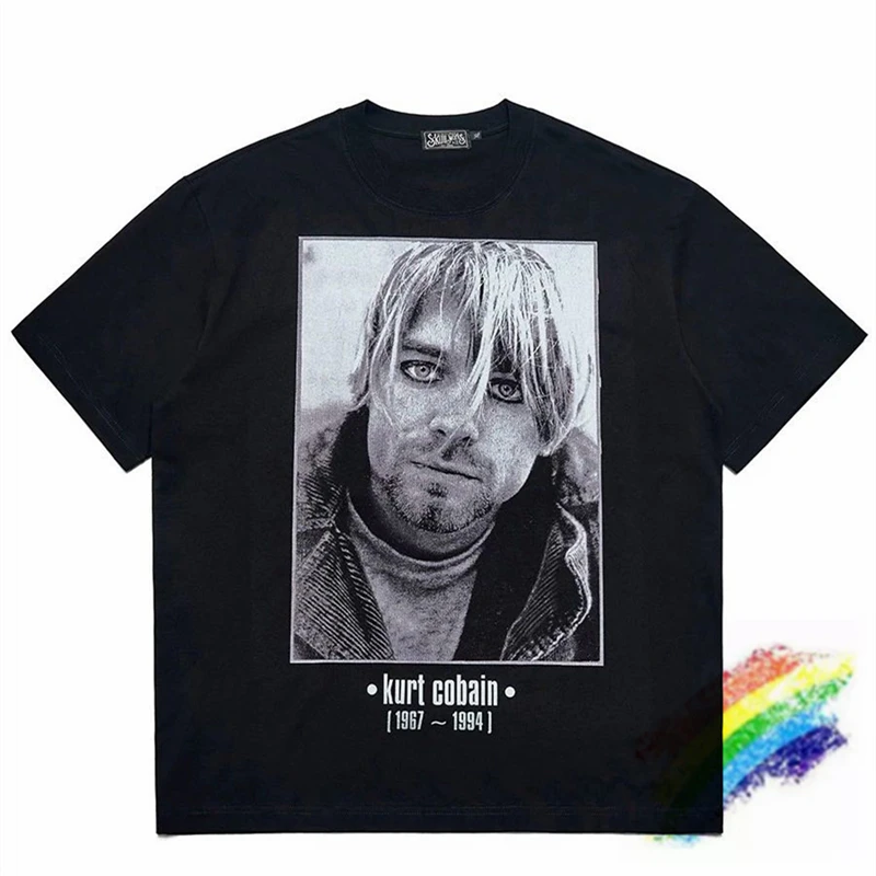 KURT COBAIN VINTAGE T Shirt Men Women 1:1 High Quality Washed T-shirt Top Tees