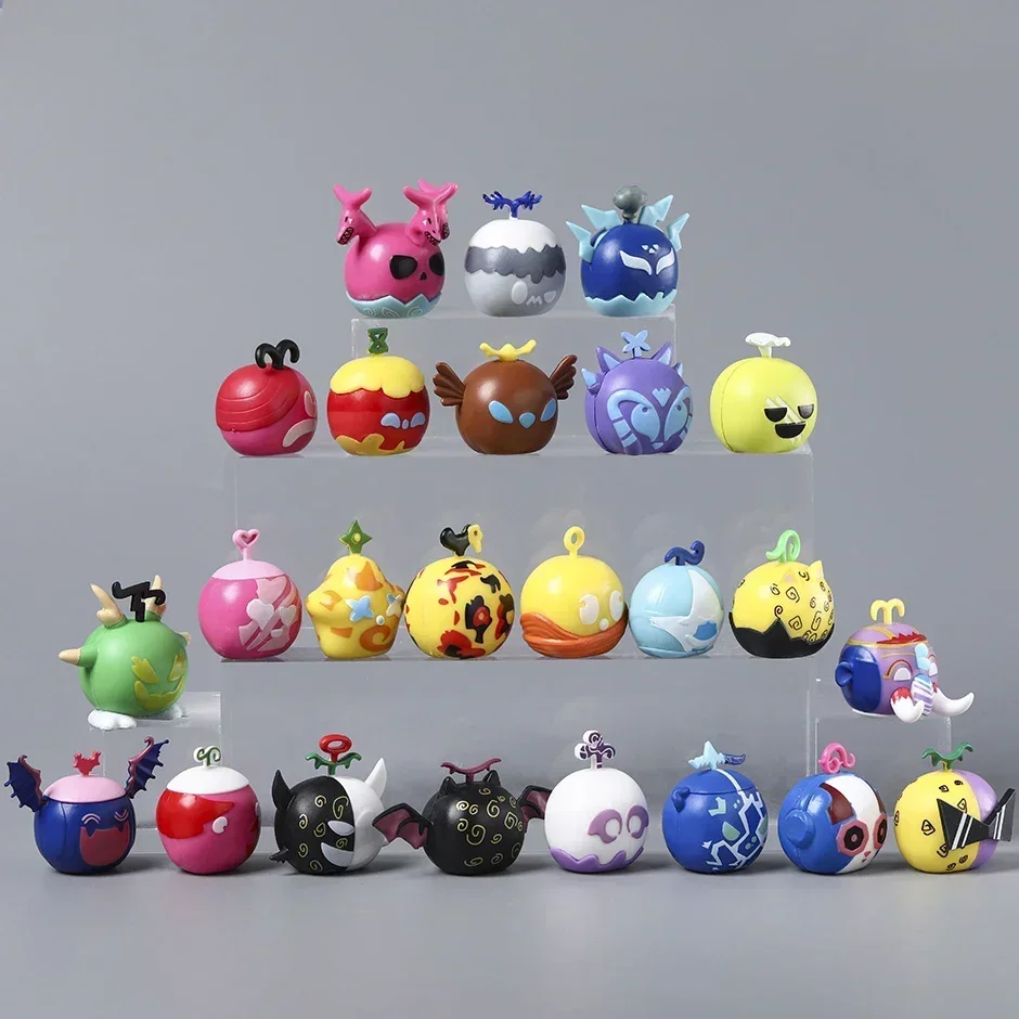 جديد 6 قطعة/المجموعة Blox الفواكه نموذج اللعب إرسال عشوائي الكرتون ساحة الشيطان جمع عمل أرقام لعب الاطفال عيد الميلاد هدية عيد ميلاد