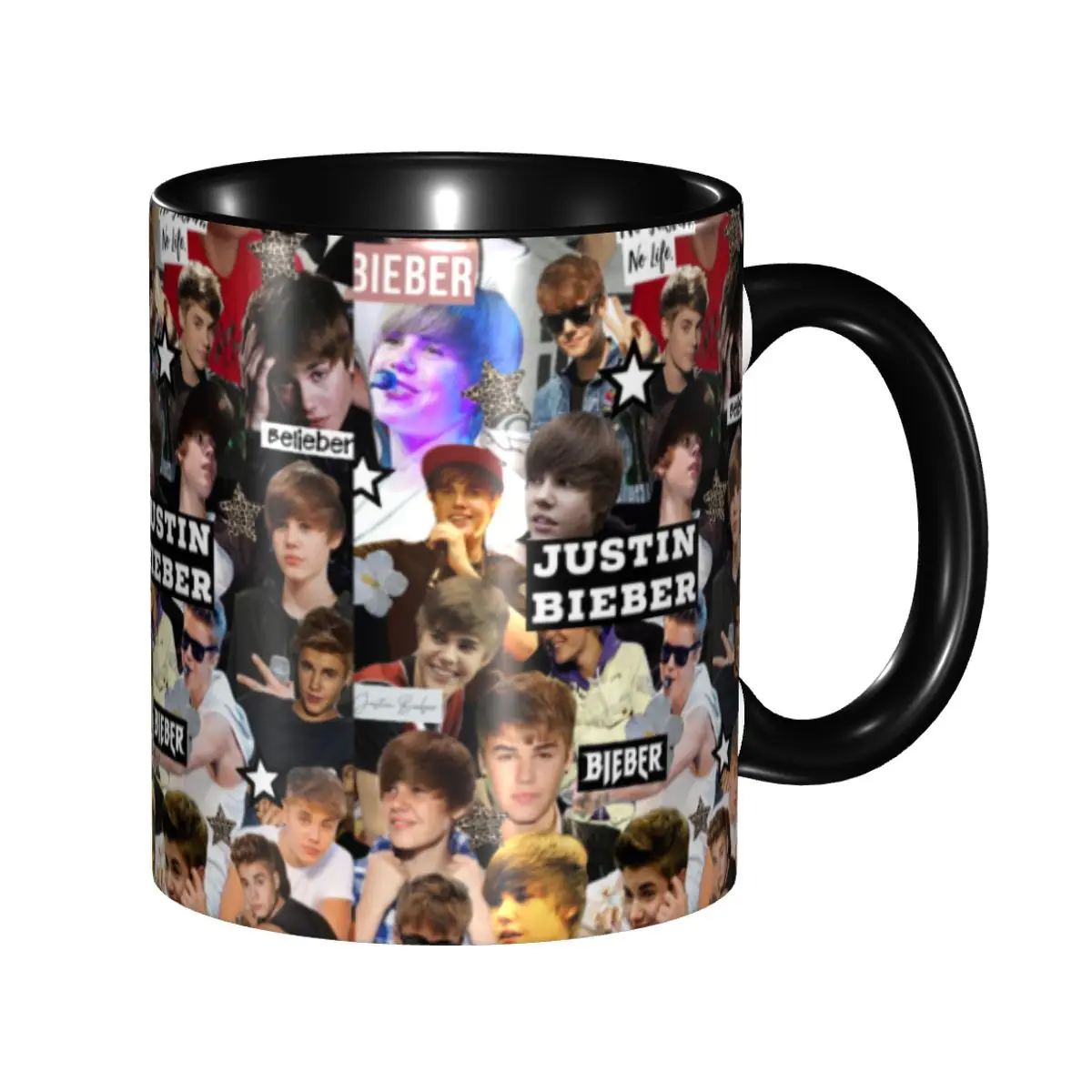 

Justin Bieber Collage Music Singer Coffee Mugs DIY Personalized Ceramic Mug Cup Creative Present