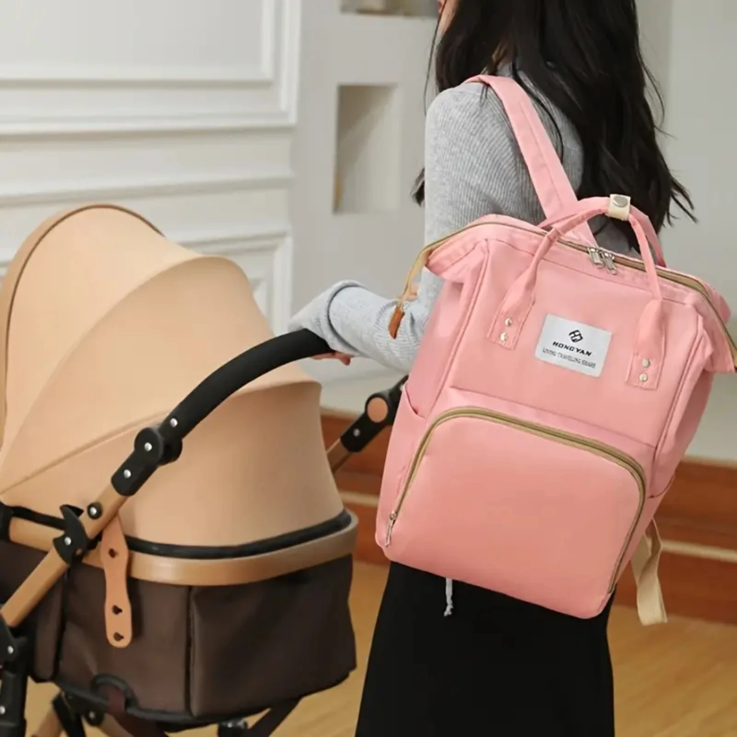 

Stylish Maternity Bags - Double/Single Backpack, Large Portable Mommy Bag