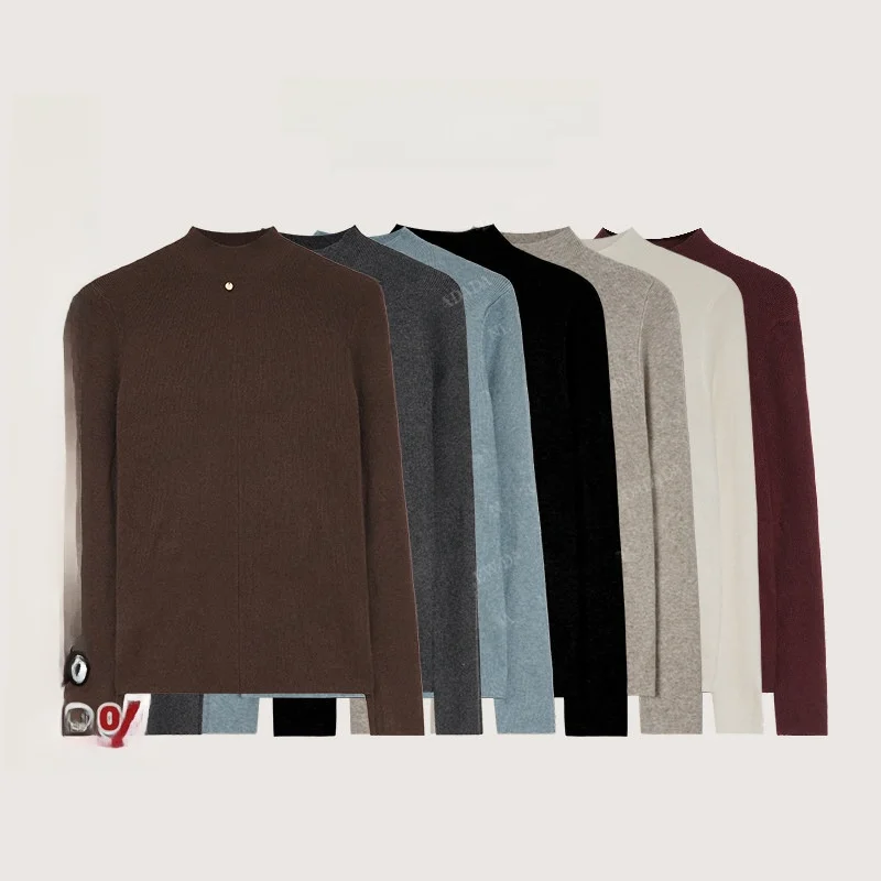 

New Dadada Casual Sle Slim Fit Base irt Versatile Inner Wear Top DPM4332 Polyester Blend Thin Spring Summer Knitted Sweater