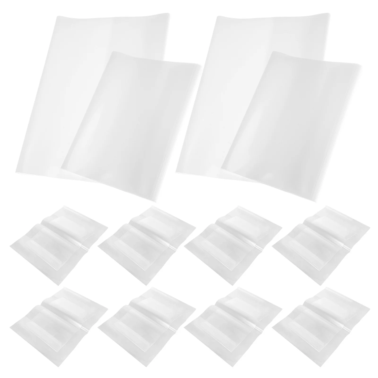 20 قطعة من البلاستيك الشفاف غطاء الكتاب كم واقي واضح المضادة للخدش غطاء لأجهزة الكمبيوتر المحمولة الكتب المدرسية غلاف فني حامي الكتاب #1