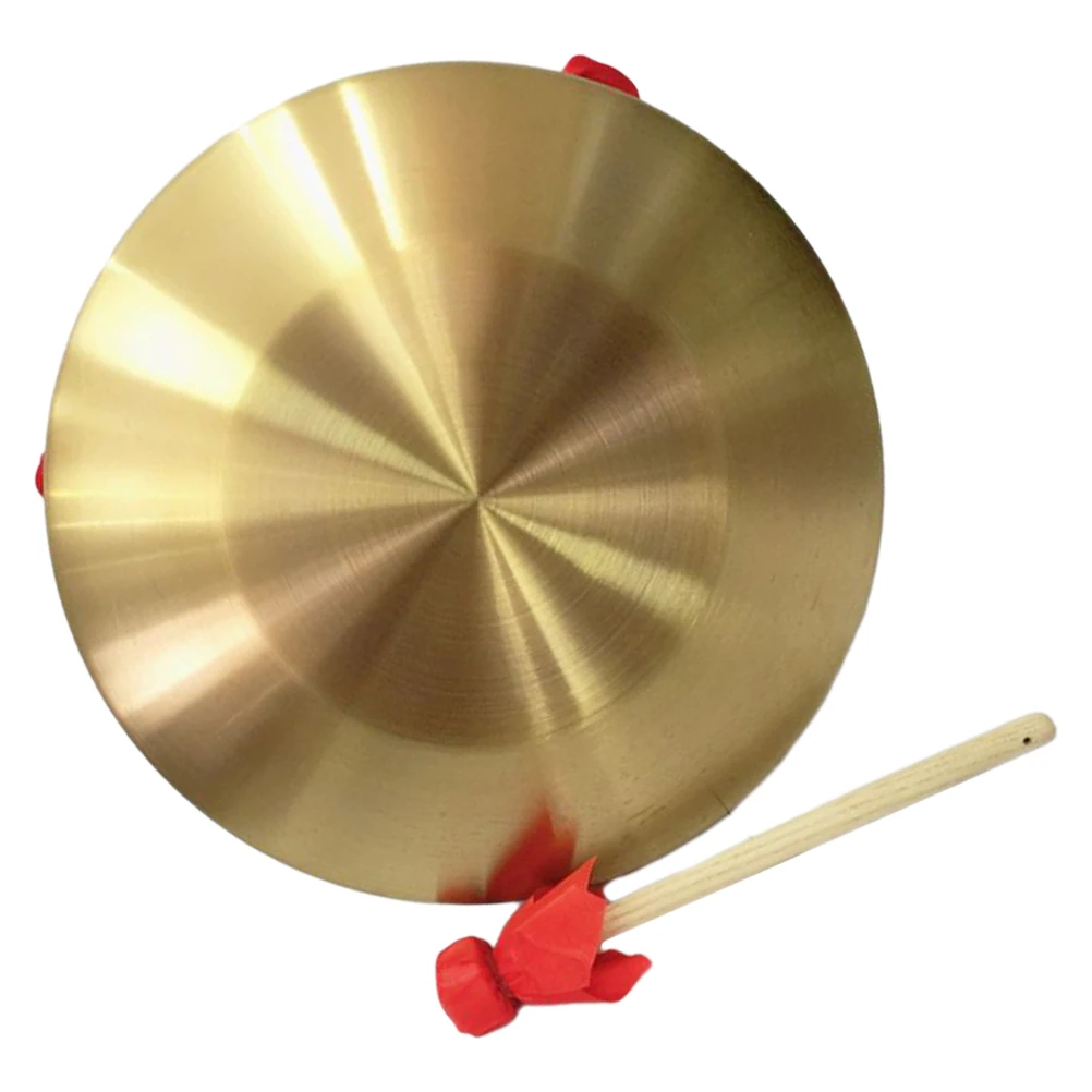 

Copper Gong Drum Mini Chinese Traditional Bell Pure Small Musical Instruments Percussion Mallet