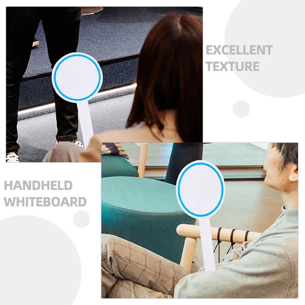 2Pcs Simple Reliable Handheld Scoring Board Dry Erase Paddle Foams Whiteboard for Judges Students Competitions Erasable Answer