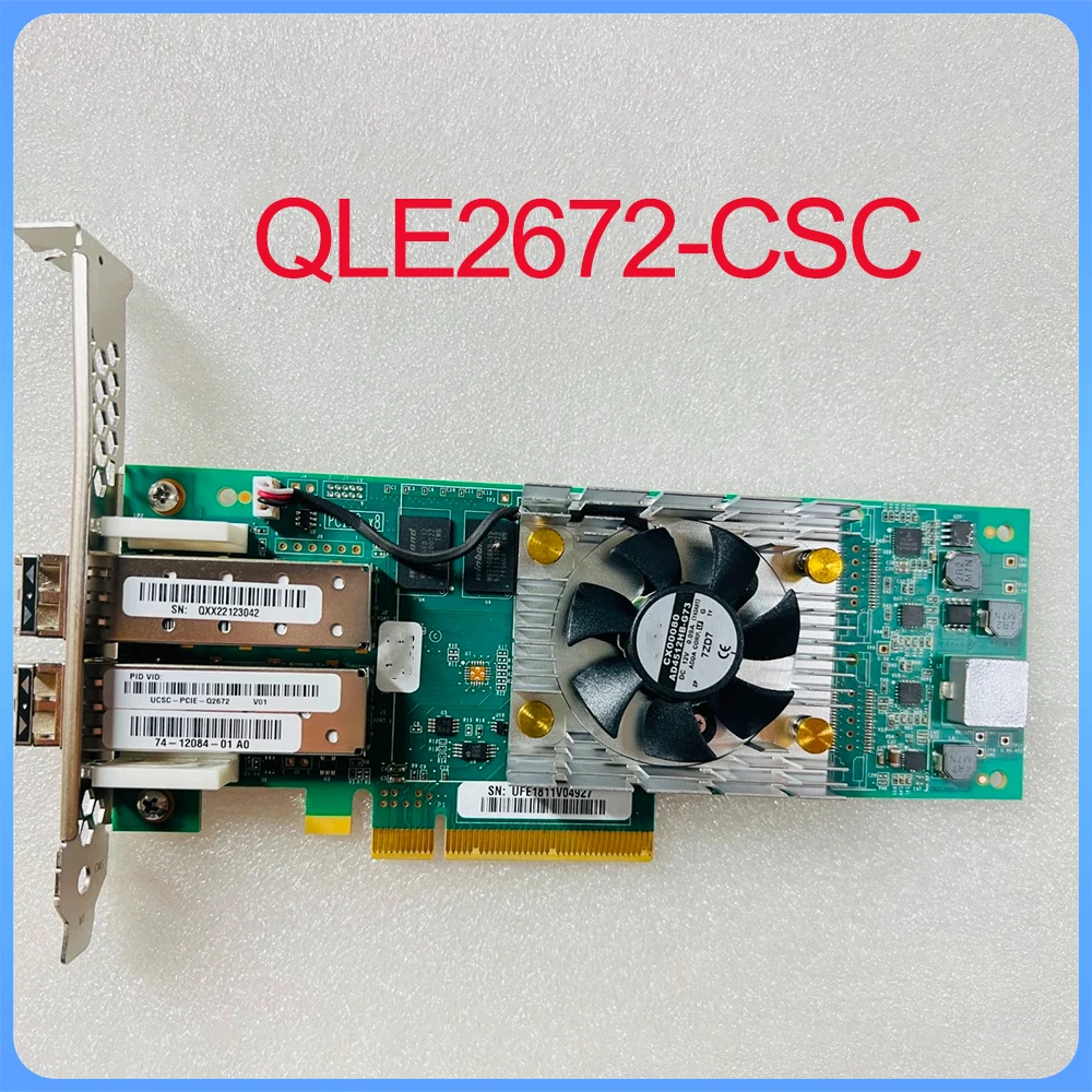 For QLOGIC QLE2672 UCSC-PCIE-Q2672 16GB dual-channel optical fiber card QLE2672-CSC