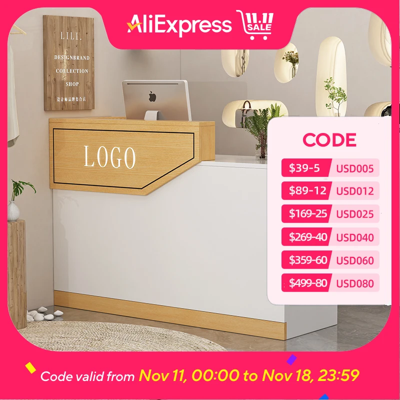 

Storage Design Reception Desks Clothing Store Restaurant Luxury Reception Desks Front Drawers Empfangstheke Office Furniture