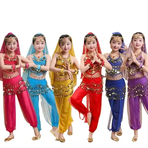 Children's Belly Dance Clothing Set Eastern Dance Girl Belly  Belly Dance Clothing  Children's India