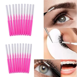 20Pcs Disposable Brow Lifting Brushes Brow Perm Brush Mini Eyebrow Brush Bendable Micro Eyelash Brush Applicators Makeup Tools