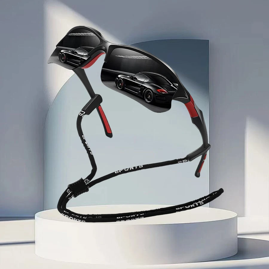 UV400 موضة نصف إطار مع سلسلة الرجال النساء تشغيل تسلق الجبال الصيد النظارات الشمسية نظارات الرياضة في الهواء الطلق نظارات واقية #6