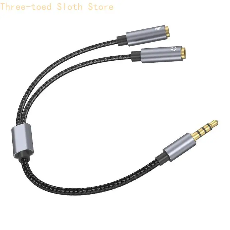 Headsets, Mikrofon-Splitter, Kopfhörerkabel, Mikrofone, Stereo-Ohrhörer-Anschluss E74A – Detail 3