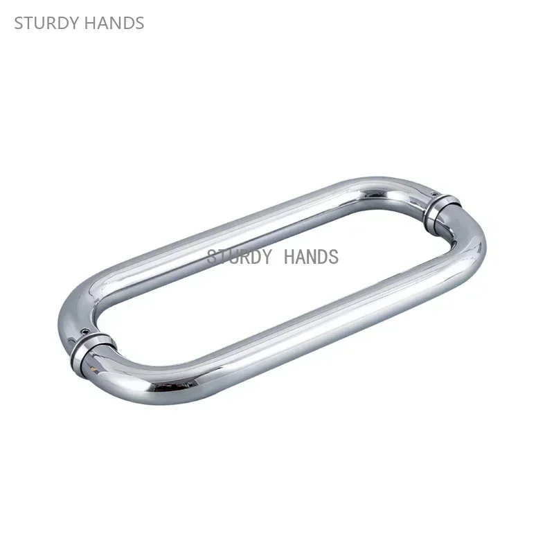 

1 комплект утолщенных ручек для душевой комнаты из нержавеющей стали, стеклянная ручка для раздвижной двери в ванную комнату, высококлассный подлокотник, дверной рулон