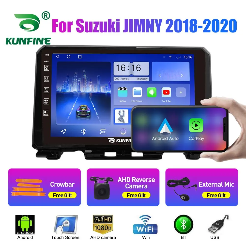 10.33 Inch Car Radio For Suzuki JIMNY 2018-2020 2Din Android Octa Core Car Stereo DVD GPS Navigation Player QLED Screen Carplay