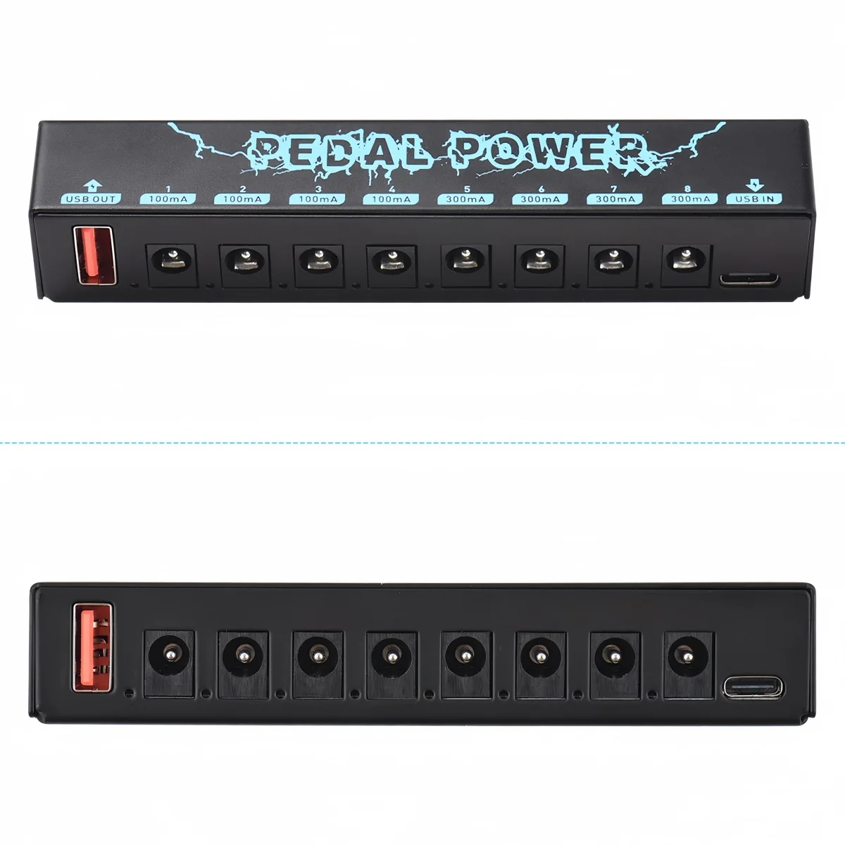 

Miwayer Pedal Power 9V 8-Isolated Output Supply for Guitar Effector, Type-C Input, Short-Circuit Protection for Studio & Stage