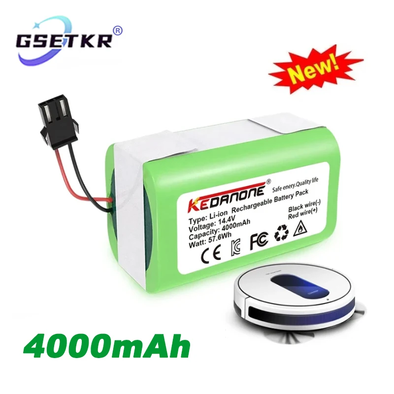 14.4v 2800mAh Replacement Battery Compatible with Ecovacs Deebot N79 N79S DN622 & Eufy RoboVac 11,11S,12,15C,15T,35C,G10 Hybrid