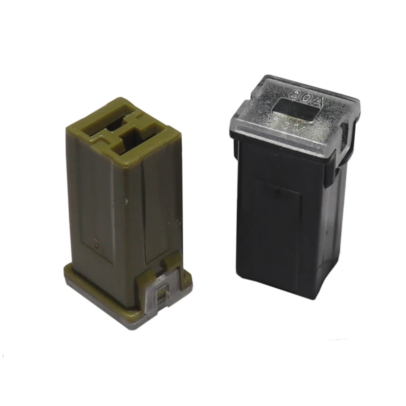 【10-3PCS】Square fuse 15A 20A 25A 30A 40A 50A 60A 70A  80A 90A 100A 120ALong-foot fuse box Square fuse sheet