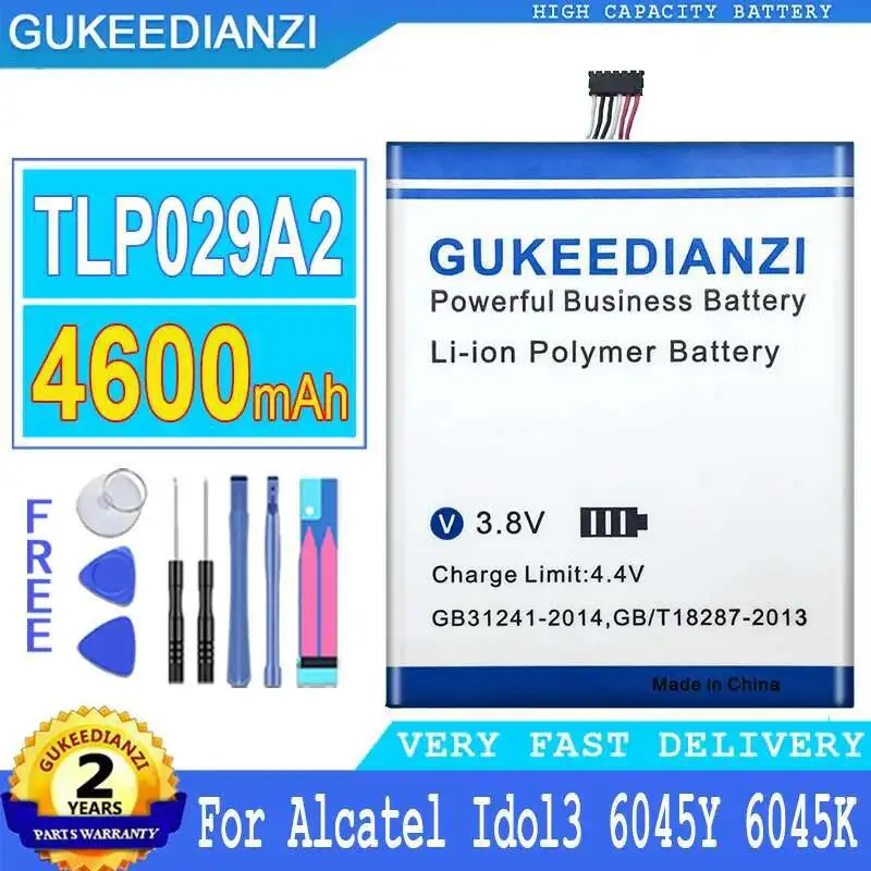 

Для Alcatel One Touch Idol 3 OT6045 6045Y 6045K 6045 TLP029A2 аккумулятор мобильного телефона долговечный надежный источник питания 4600 мАч
