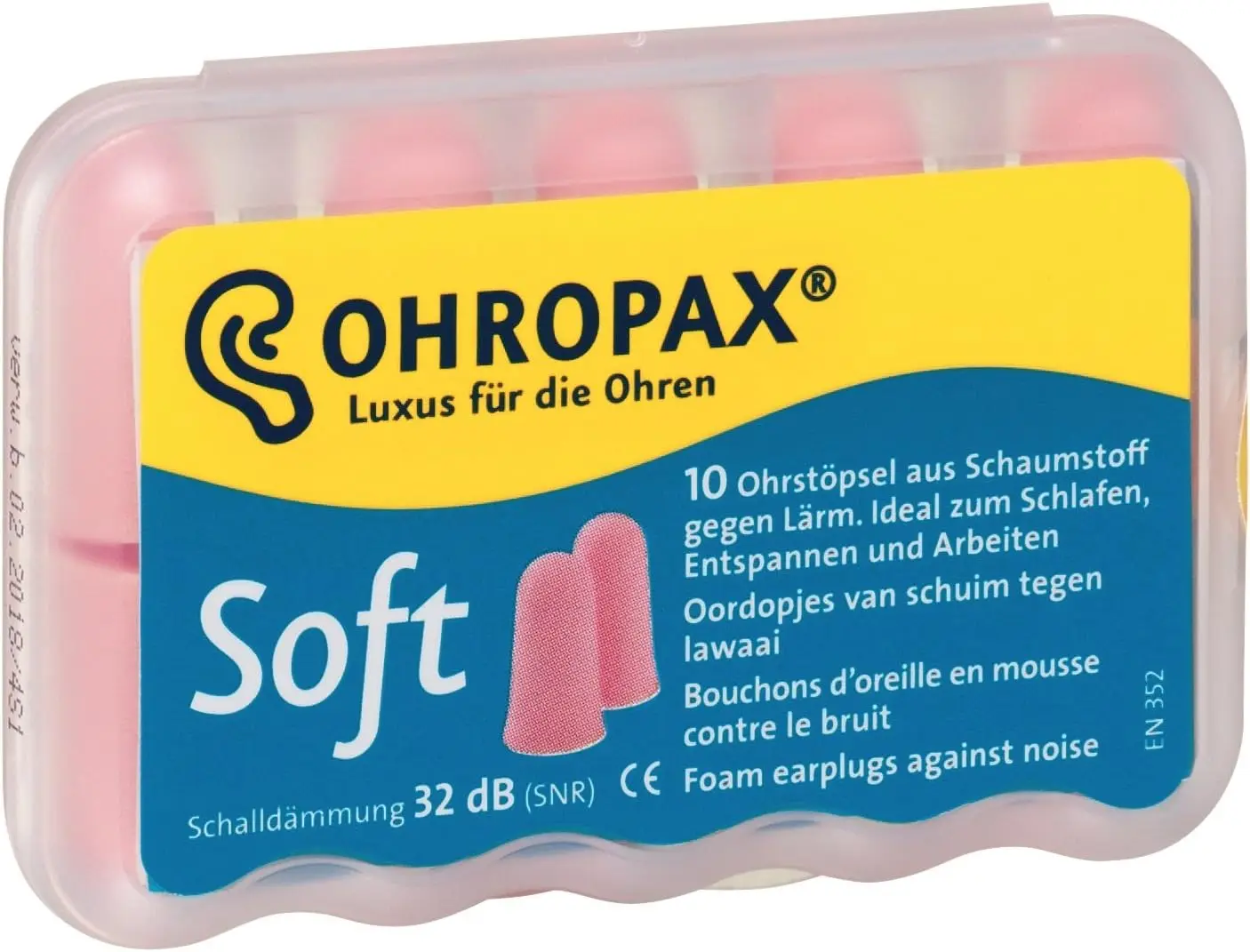 

Soft Foam Ear Plugs for Sleep, Work & Travel - 30dB Noise Reduction, 10 Pack
