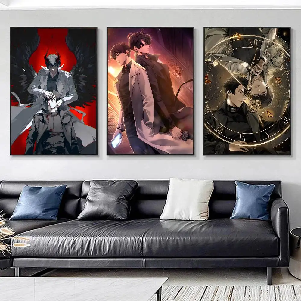 CARTOON O-Omniscient R-Reader V-Viewpoint Posters HD Print Vintage Wall Art Decor for Home Study Room