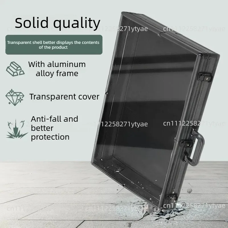 Collection Display Frame Display Cabinet Storage Box Trading Card Display Case Spacious Lockable With Handle