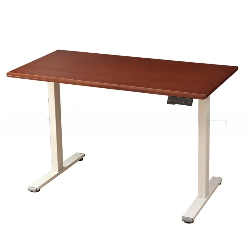 

Solid wood electric lifting painting table study automatic lifting desk home computer
