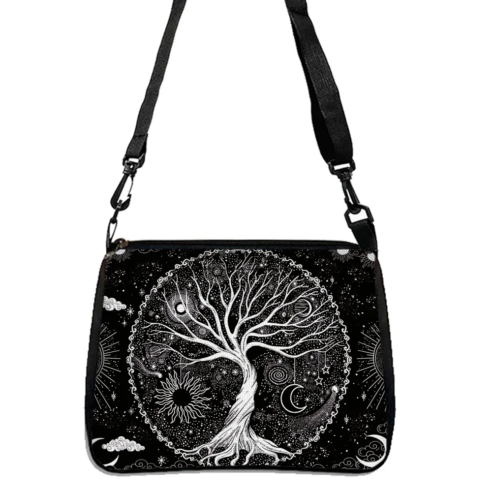 1pc Fantasy Magic Tree Double-sided Printed Shoulder Bag, Daily Travel Shopping Bag Casual Crossbody Bag