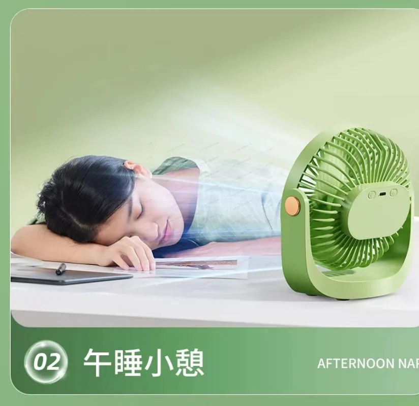 Ultra Silent USB Desk Fan, Portable Strong Wind Mini Fan for Dorm Bedside Office Workstation Travel