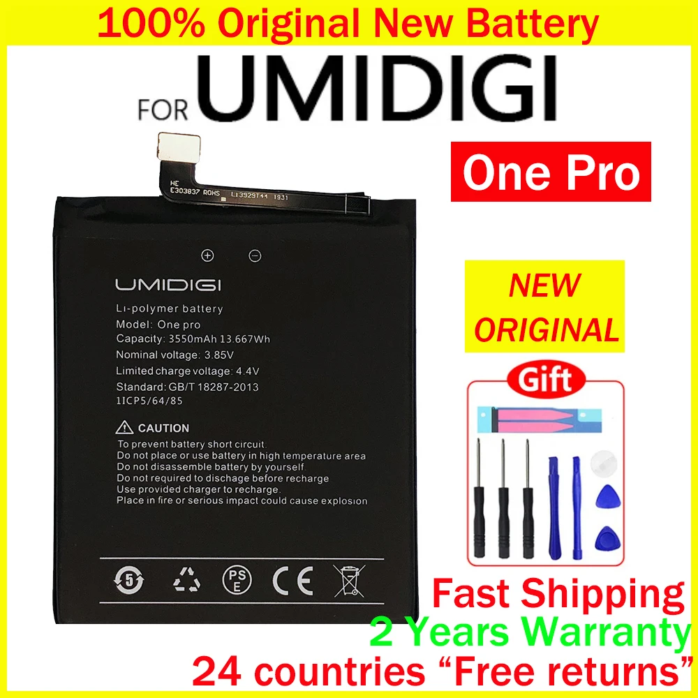 New Original Battery For UMI Umidigi X F2 A1 A3 A5 A7 A7S A9 A11 A13S Bison GT S2 S3 S5 Z Z2 Pro One MAX Power 5 London X10S