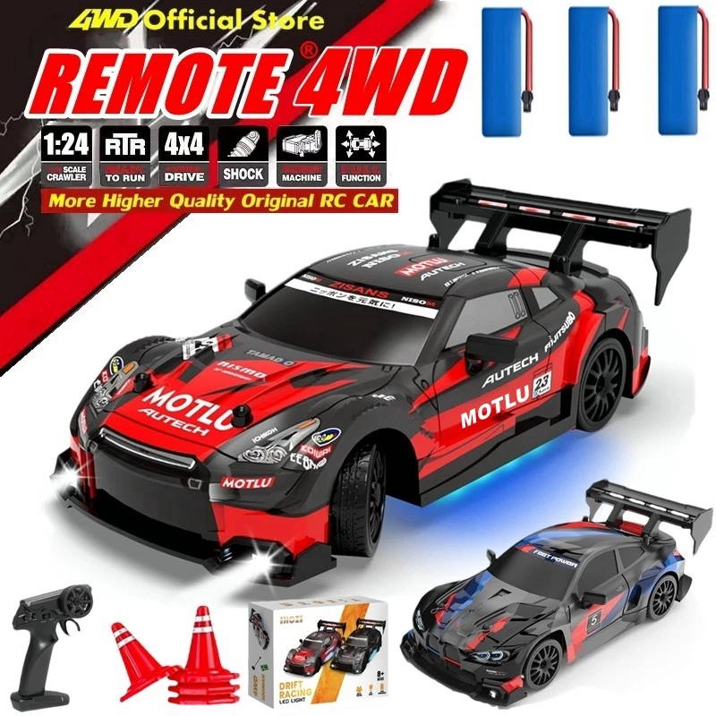 

4WD автомобиль для соревнований с дистанционным управлением RC Drift Racing 1:24 Высокоскоростной гоночный автомобиль 4X4 AE86 Модель игрушки для взрослых мальчиков подарки для детей