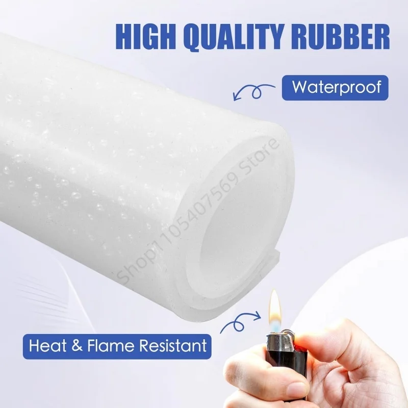 1/2/3mm Thick Translucent Silicone Rubber Sheet High Temperature Resistance No Peculiar Smell WaterProof Anti-slip Rubber Sheet