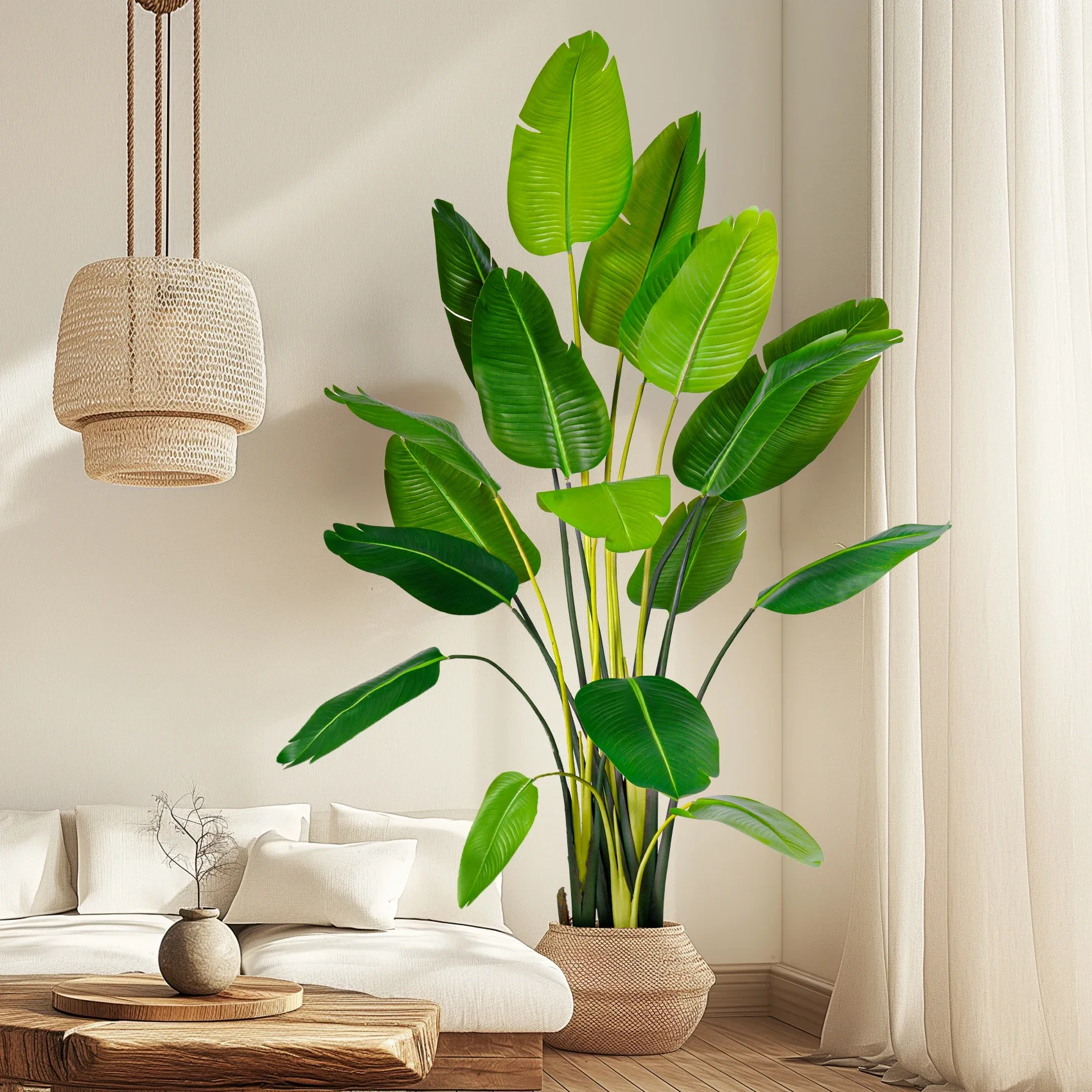 

Large-scale simulated traveler banana banana tree indoor green plant fake tree potted plant bionic bird of paradise landscaping