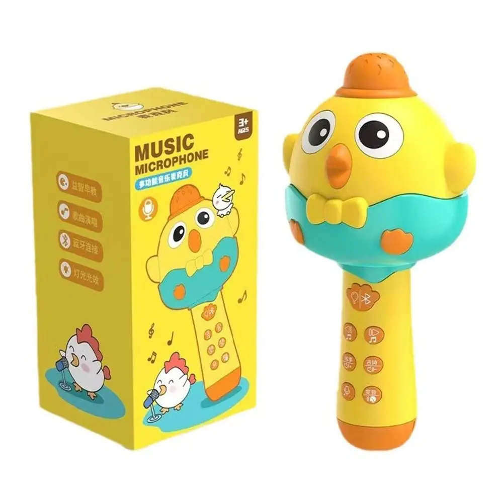 Plastic Microphones Exquisite Integrated Audio System Wireless Bluetooth microphone Sing Chick Baby singing machine TV Show