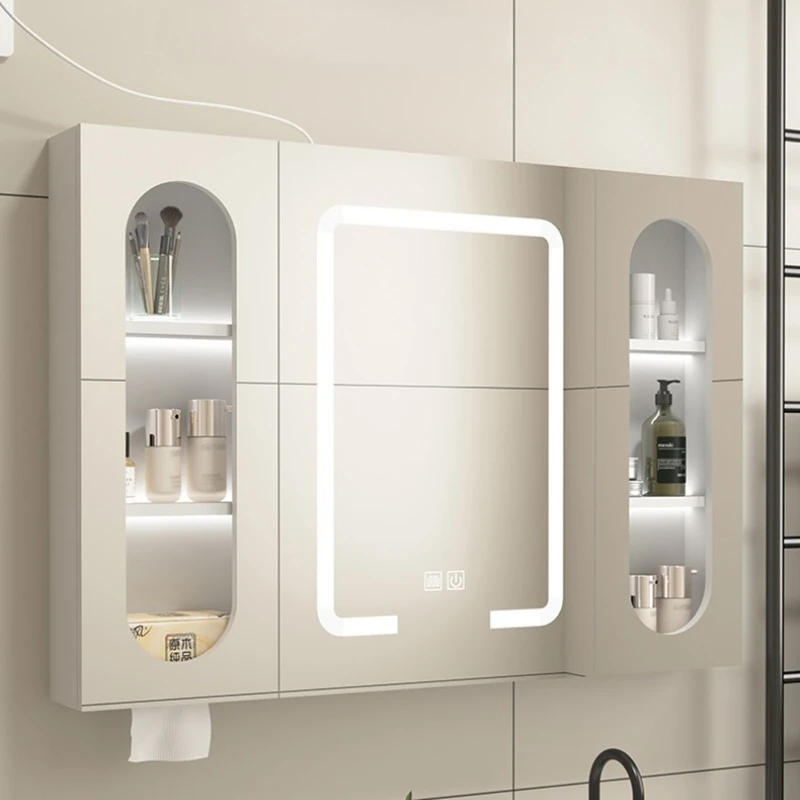 Wall-mounted Smart bathroom cabinet separate household modern storage mirror cabinet narrow spiegelschrank bathroom furniture