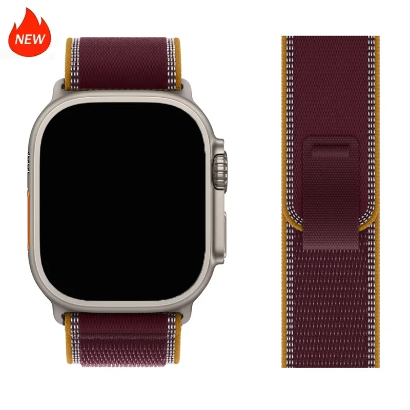NEUES Trail Loop Armband für Apple Watch Ultra Band 49mm 46mm 44mm 40mm 45mm 41mm 42mm Correa Armband iWatch Series 12 11 10 SE 9 8 – Detail 1