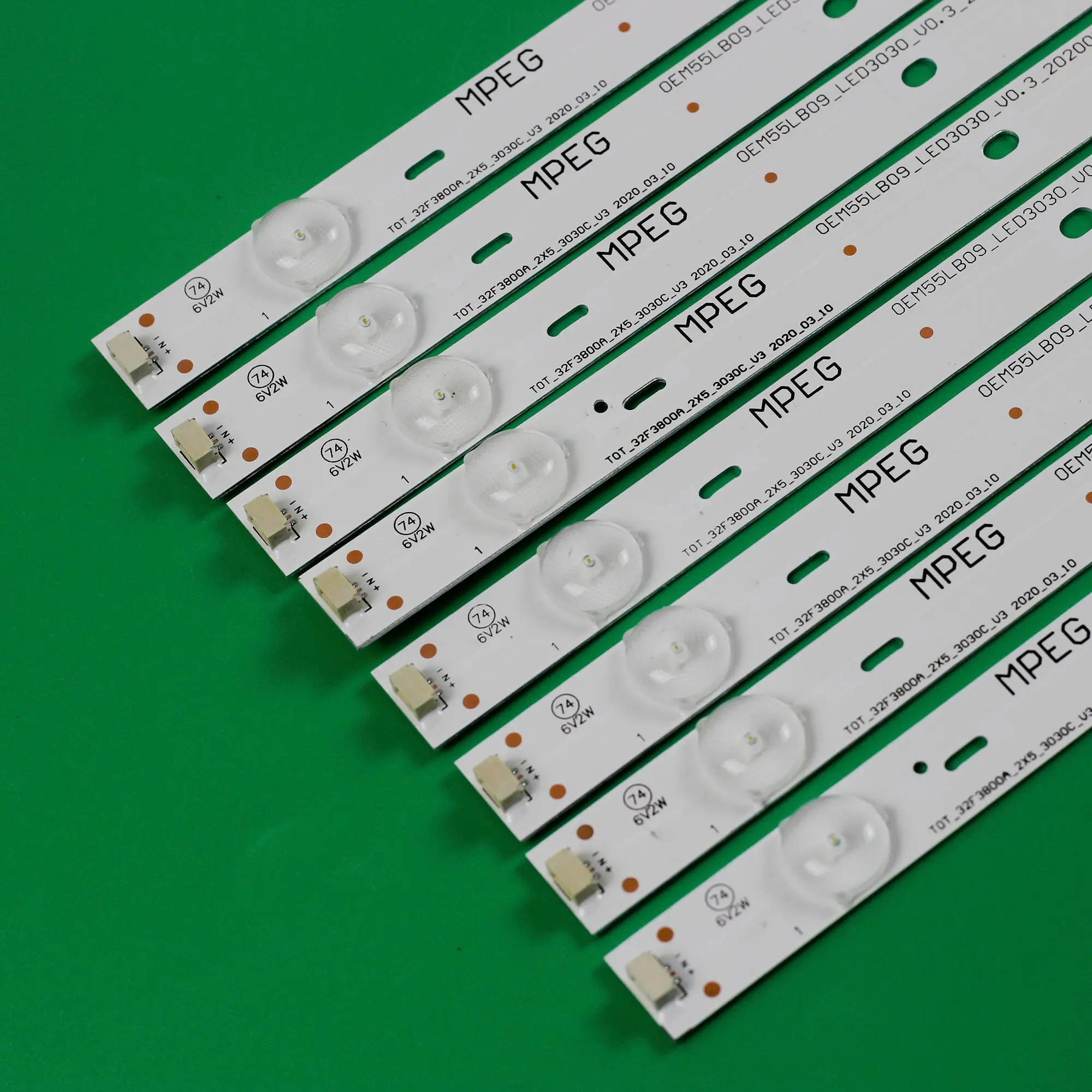 Imagem -05 - Tira Led para L55s3900 55fs3750-b D55a710 Lvf550cs0t T855d2730b Oem55lb09 _ Led3030 Tot _ 32f3800a Pcs