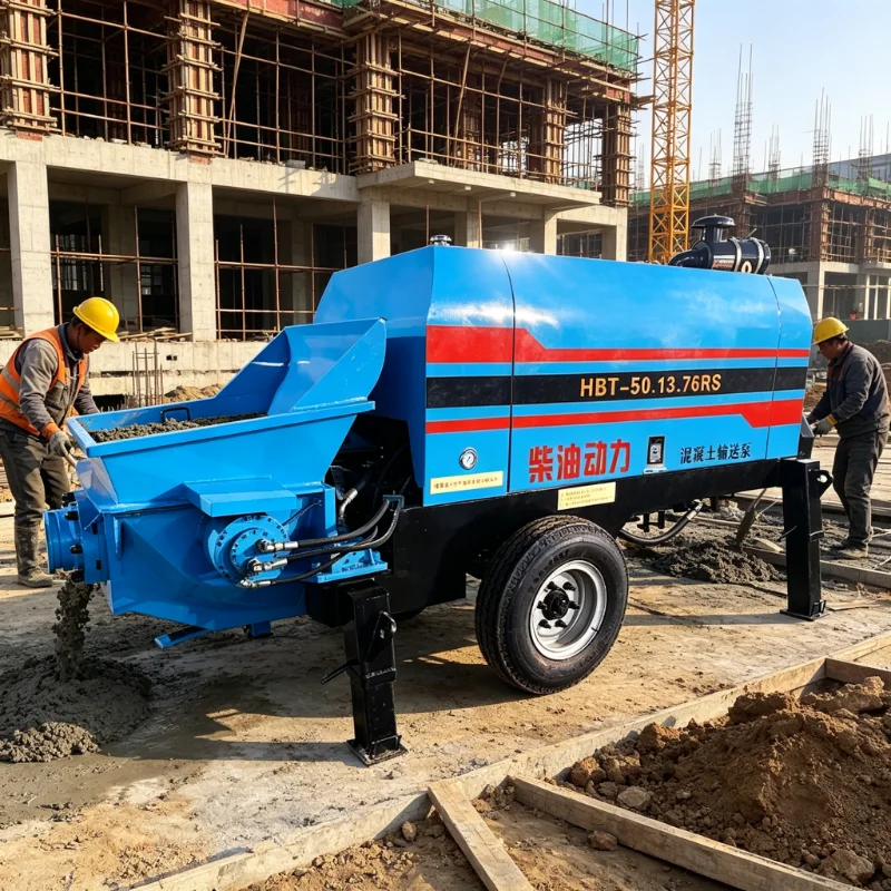 80-90m/h Electric Concrete Pump with High Efficiency Motor-Precision Engineering for Superior Performance