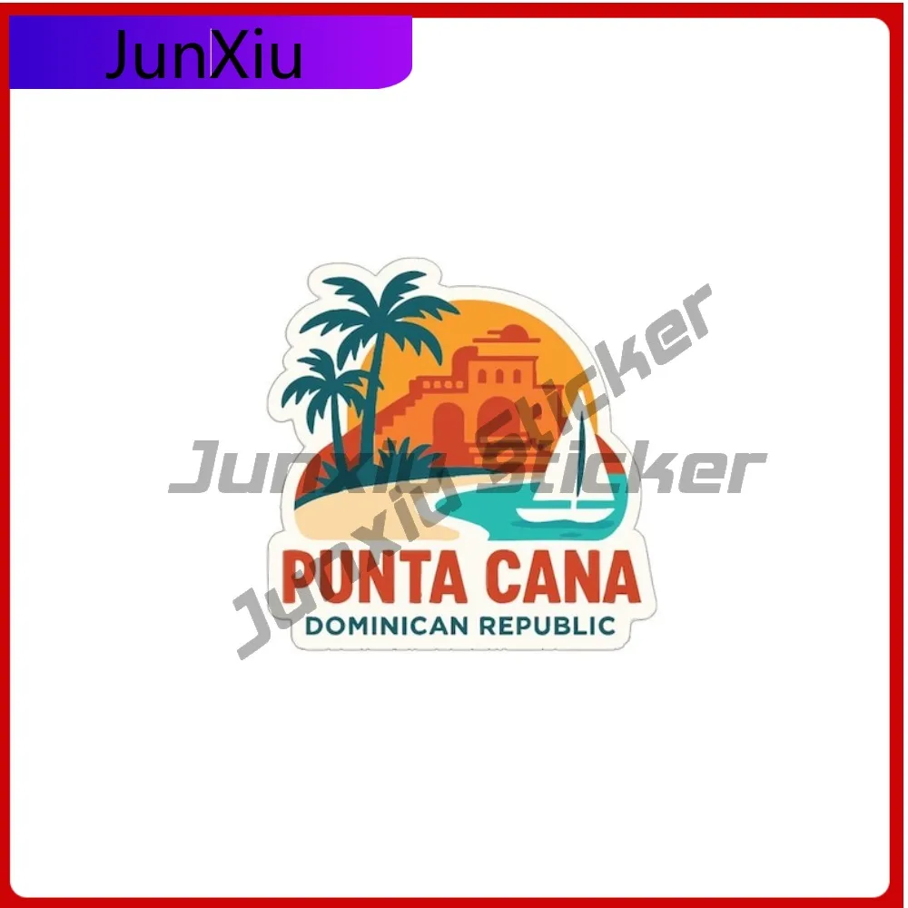 

Punta Cana Dominican Republic Vinyl Sticker Accessories Waterproof Scratch-proof Decal Rv Bumper Window Phone Stickers For Car