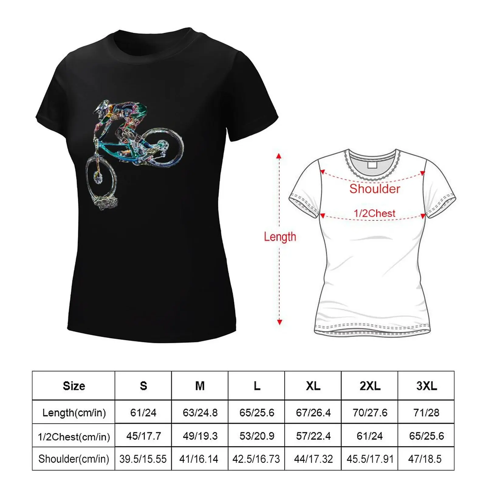 downhill mountain biking T-Shirt summer clothes animal print shirt for girls graphics woman t shirt