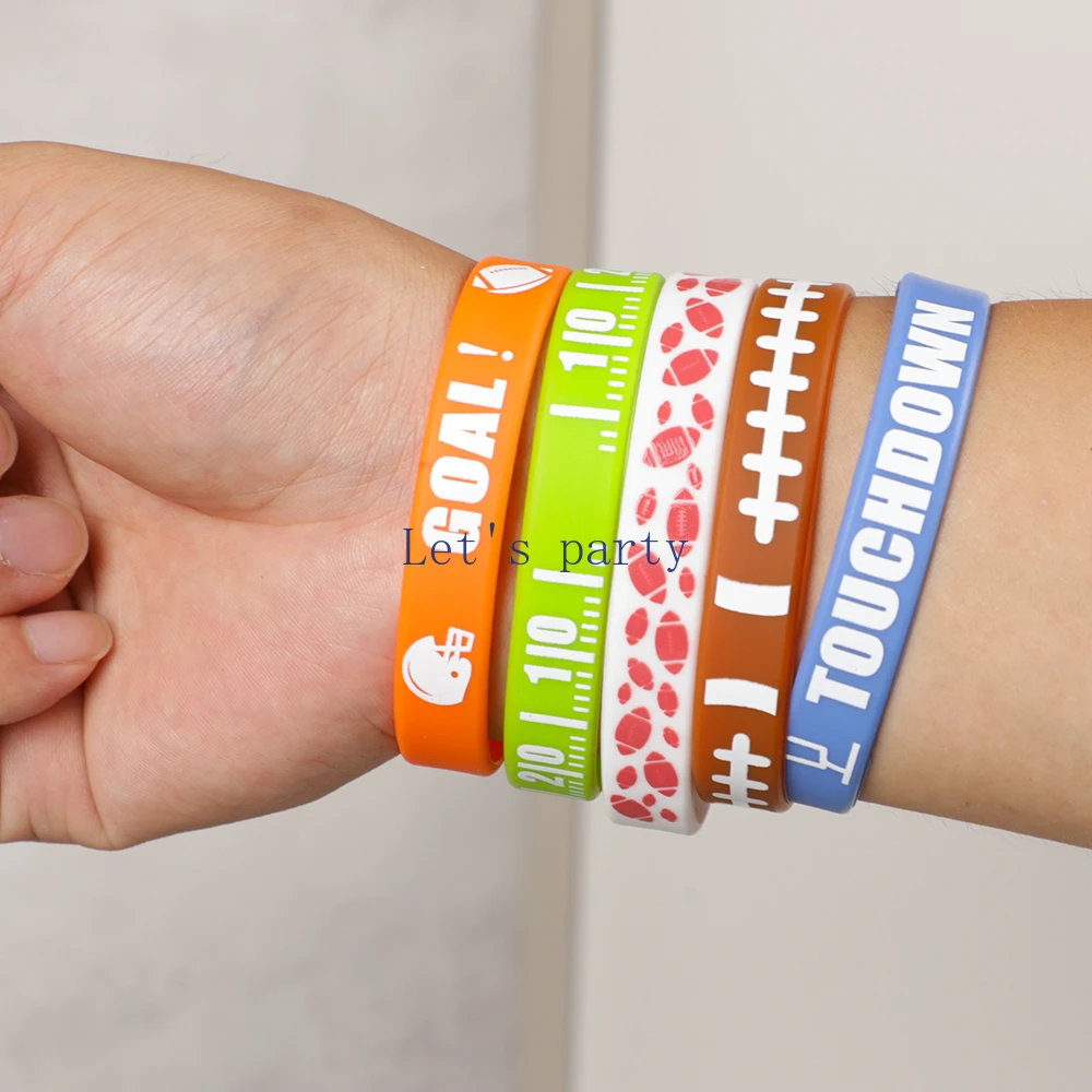 6 Bandeaux Sport Enfant – Bracelets De Poignet En Coton éponge Absorbant, Multicolores, Antidérapants