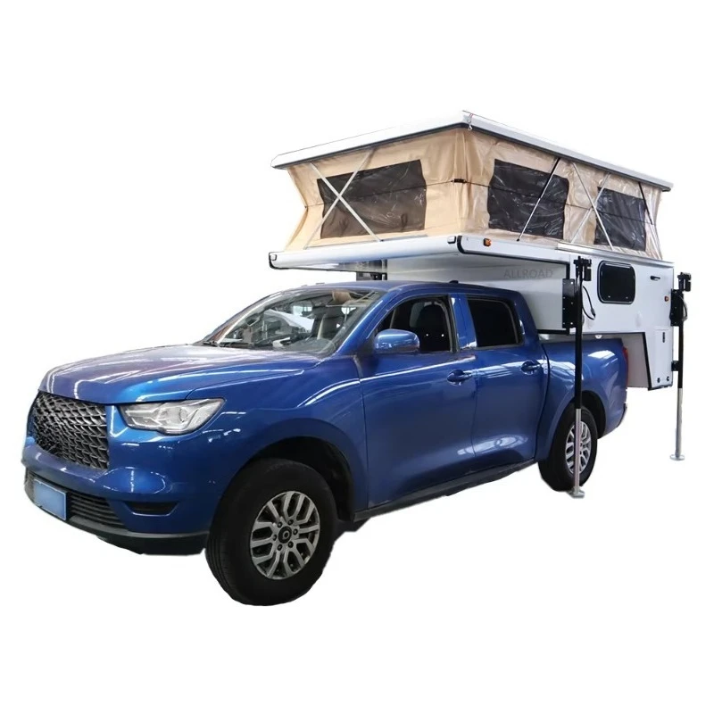Customized Aluminum Retractable Shell Pop-up Roof Tent for Off-Road Pickup Campers & Expedition Truck Trailers