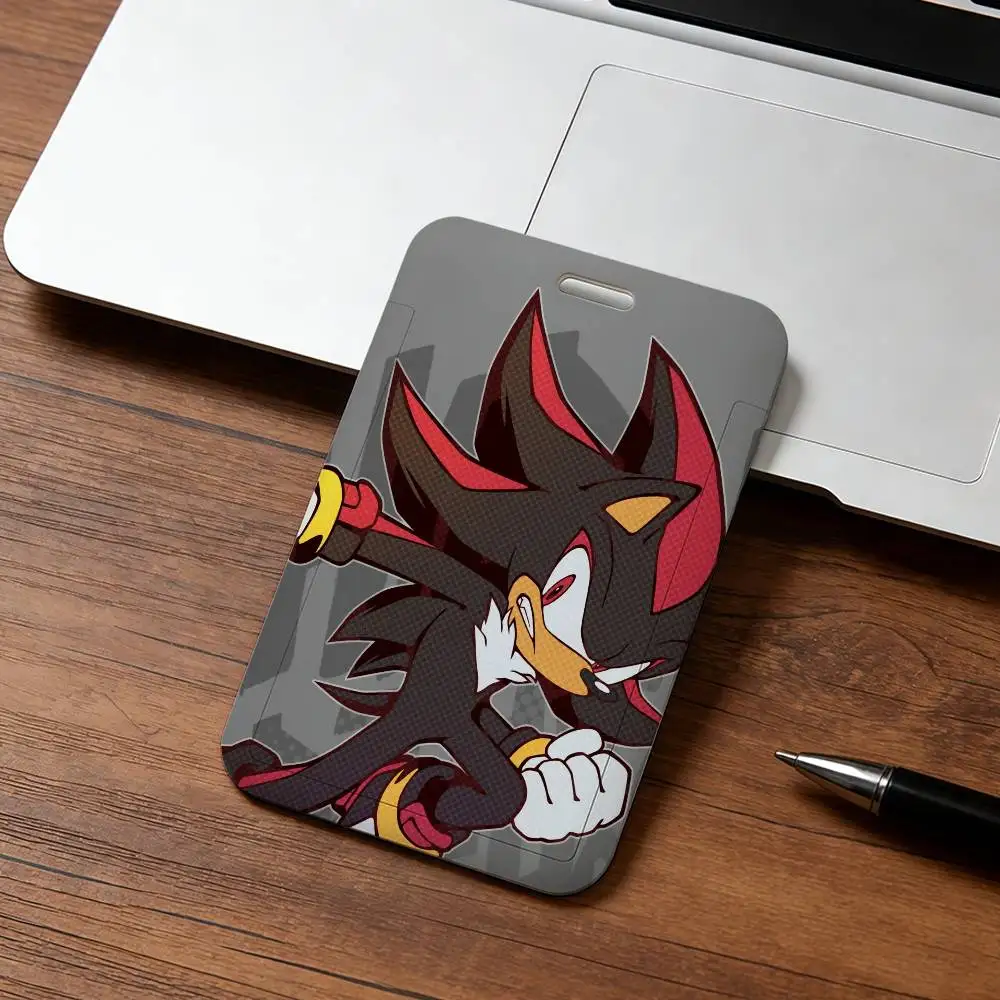 Modisches Cartoon S-SonIC-C Kawaii Schlüsselband mit Rückzugclip und Kartenhalter, Drehbarer Ausweishalter, Familiengeschenk – Detail 8