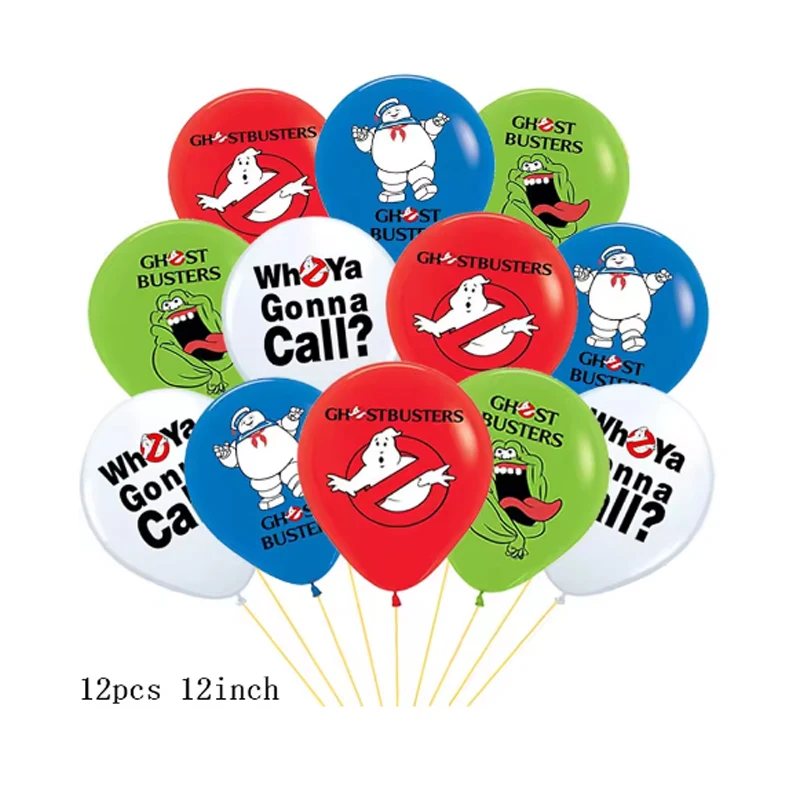 Ghostbusters Balloon Latex Balloons Set Kids Girls Pink Balloon for Wedding Party Decoration Baby Shower Supplies Birthday Gifts