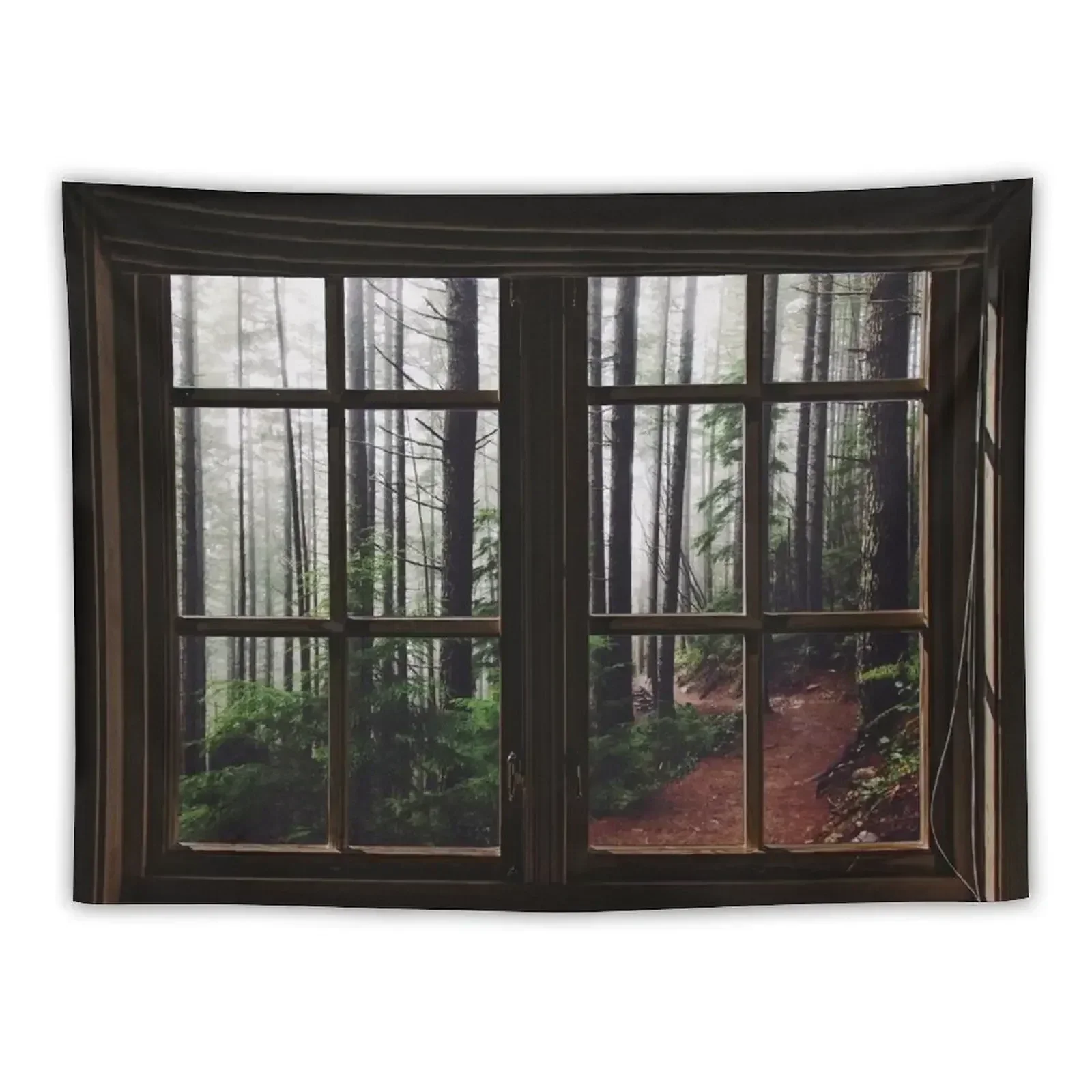 

Forest Window Tapestry Carpet On The Wall Bedroom Deco Japanese Room Decor Tapestry