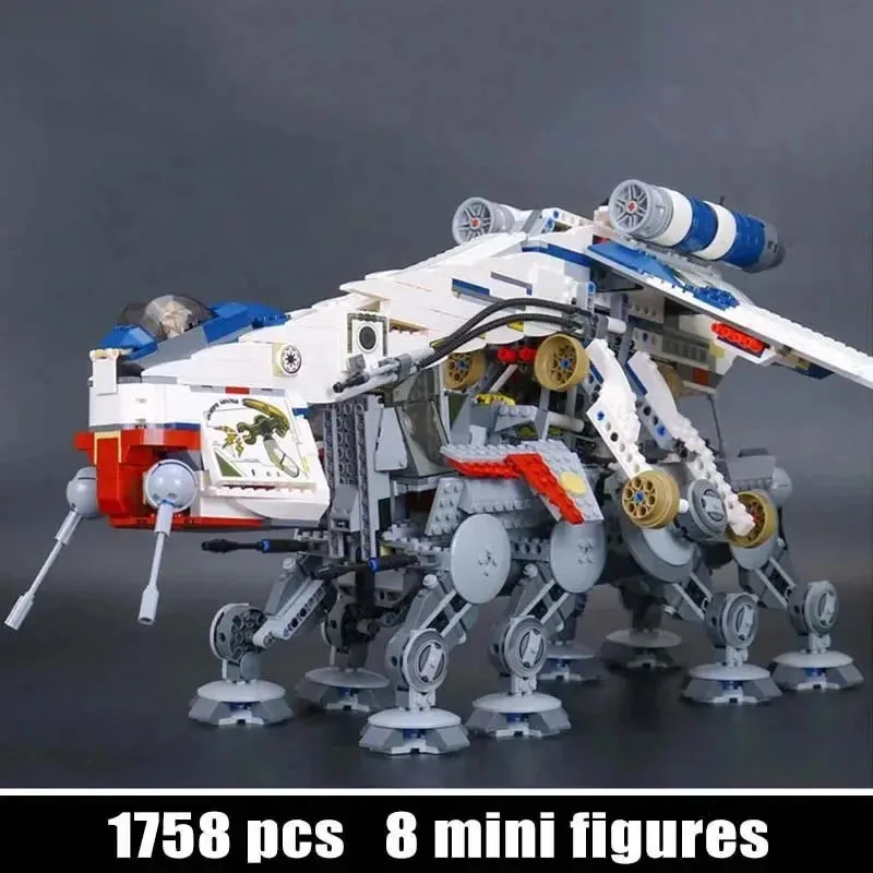 10195Compatible Republic Model Toys Dropship Birthday Christmas Girls AT OT Walker 05053Building Blocks Bricks