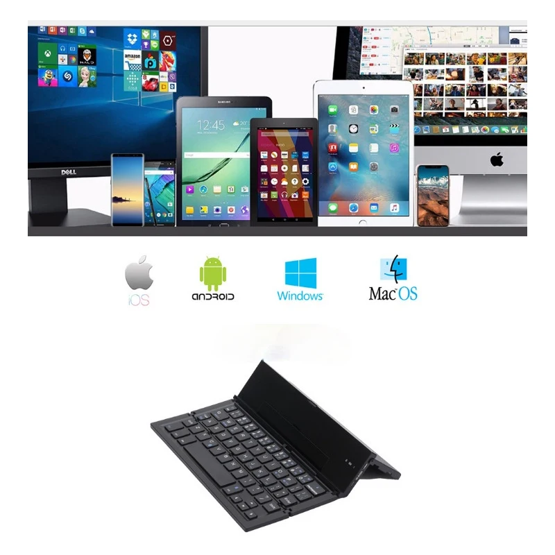 Folding Bluetooth Tastatur Tragbare Faltbare Drahtlose Tastatur für Windows, Android, IOS,Laptop Mehrere Farben Zu Wählen Aus