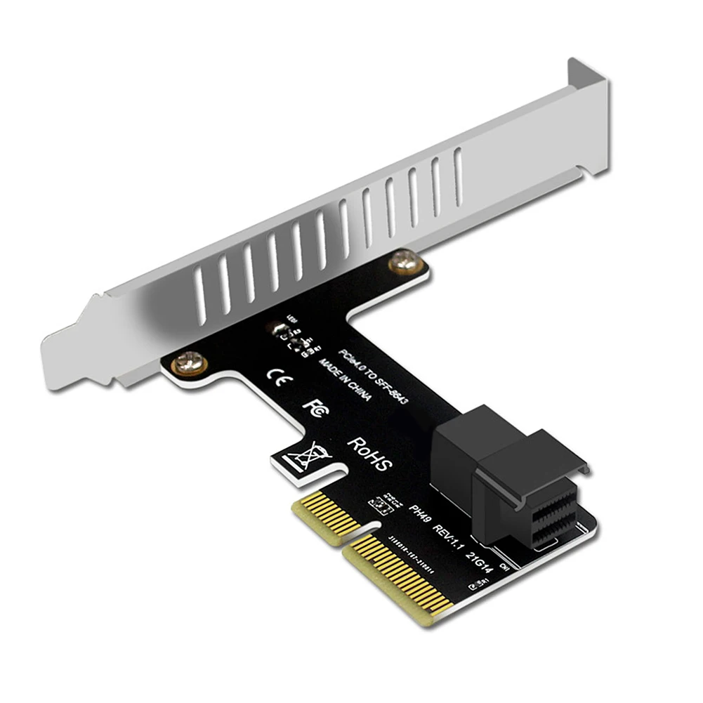 PCI E To SFF-8643 Solid State Drive Adapter PCIE X4 To SFF8643 Expansion Card PCI-EX4/X8/X16 PCIE To U2 Hard Disk Converter