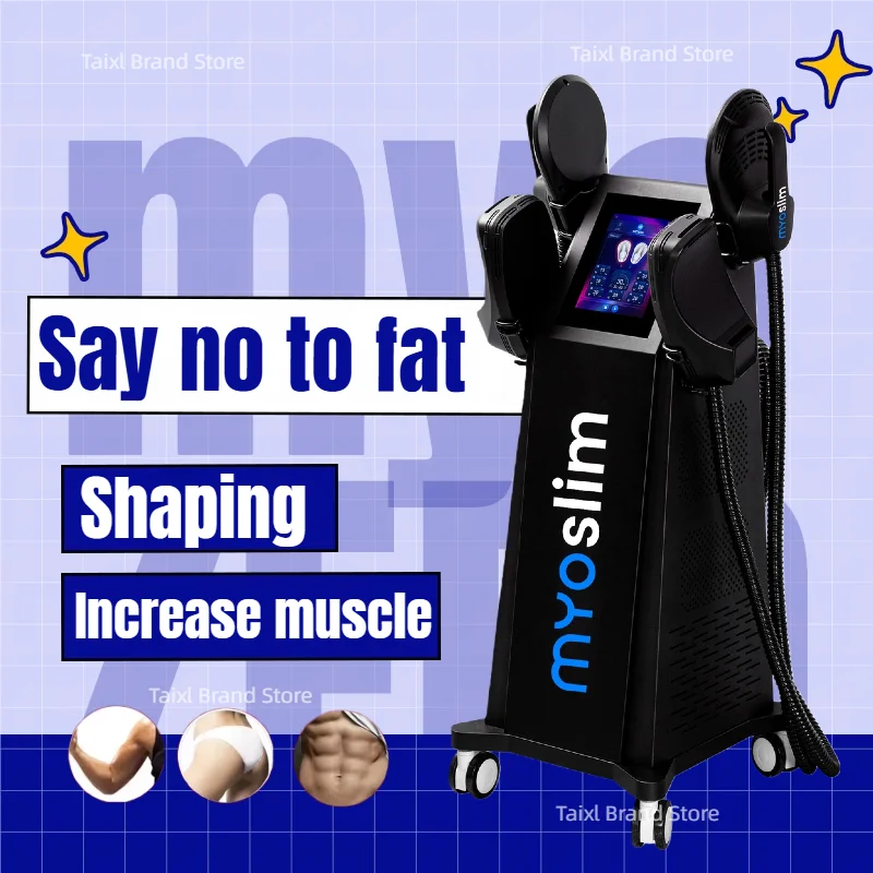 آلة نحت Myoslim 6500 واط RF نحت الجسم تكنولوجيا التخسيس الدهون تحفيز العضلات 15 فقدان الوزن الكهرومغناطيسي