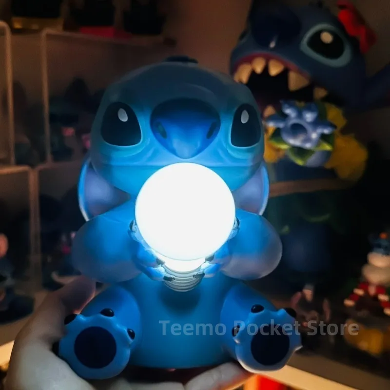 ليلو وستيتش ضوء الليل ديزني أنيمي اكسسوارات جديدة سطح المكتب الكرتون زخرفة غرفة المنزل Kawaii الديكور لعبة الأطفال هدية