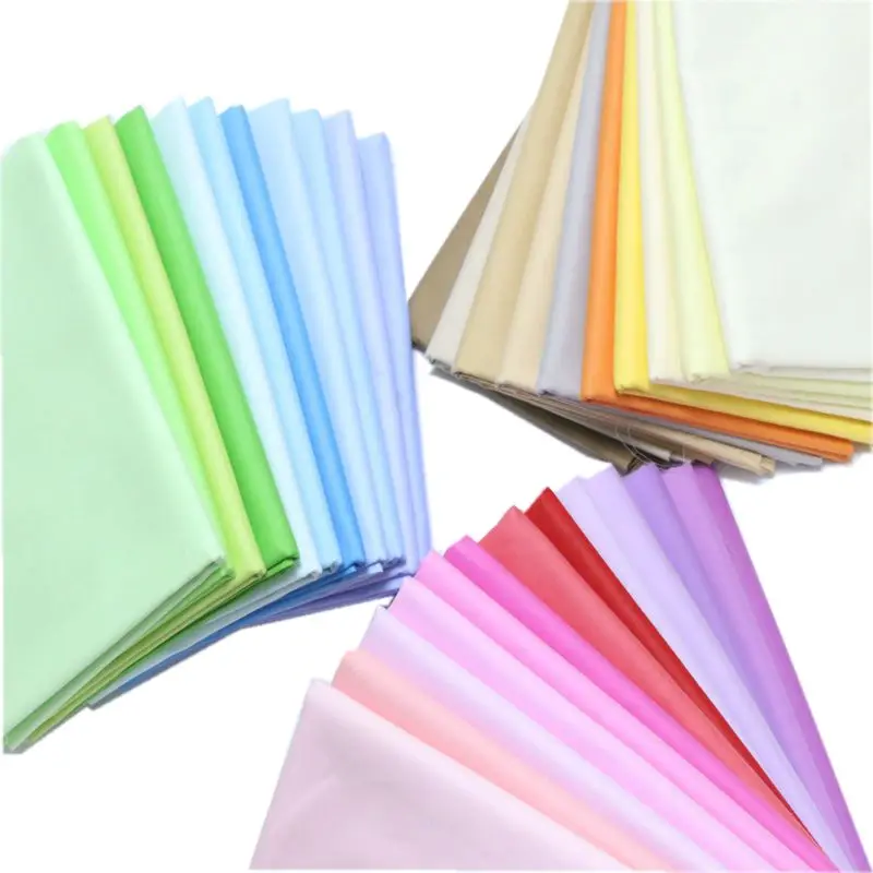 160x50cm Pure Cotton Solid Color Twill Sewing Fabric, Making Sleeping Clothing Decoration Cloth